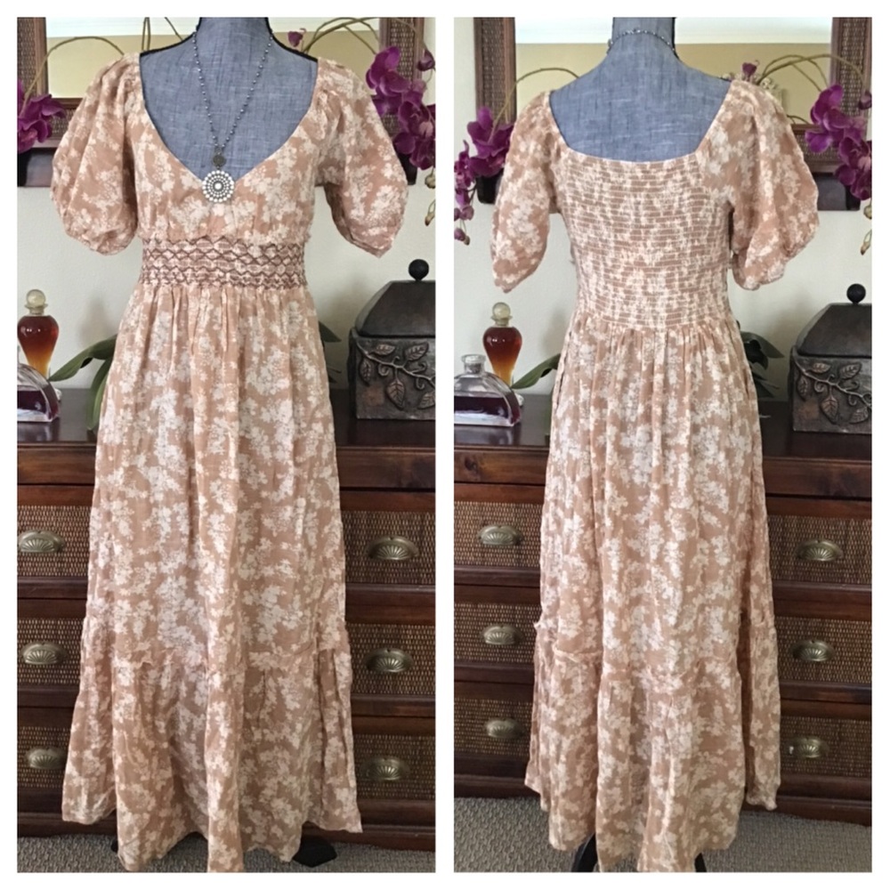 Free People Ellie Printed Maxi Dress.  NWT. - Picture 4 of 9